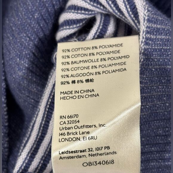 Daily Practice by Anthropologie Knit Mini Dress Striped Coastal Cozy Lounge XS - Picture 8 of 11